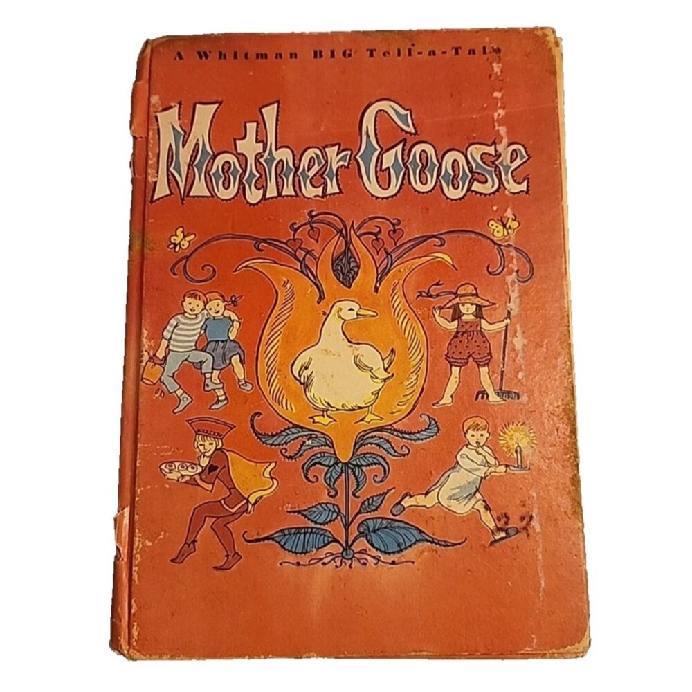 1965 Mother Goose Whitman Tell-A-Tale Hardback Book Rhymes 2413 AS IS